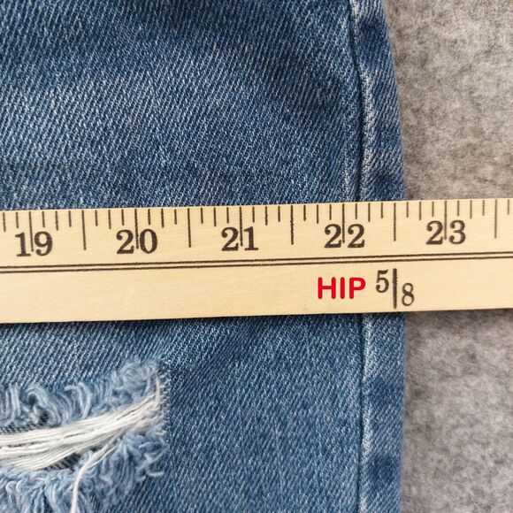 Vanilla Star 90s Boyfriend Jeans Women’s Size 17 High Rise Distressed Ripped Y2K - Picture 5 of 12